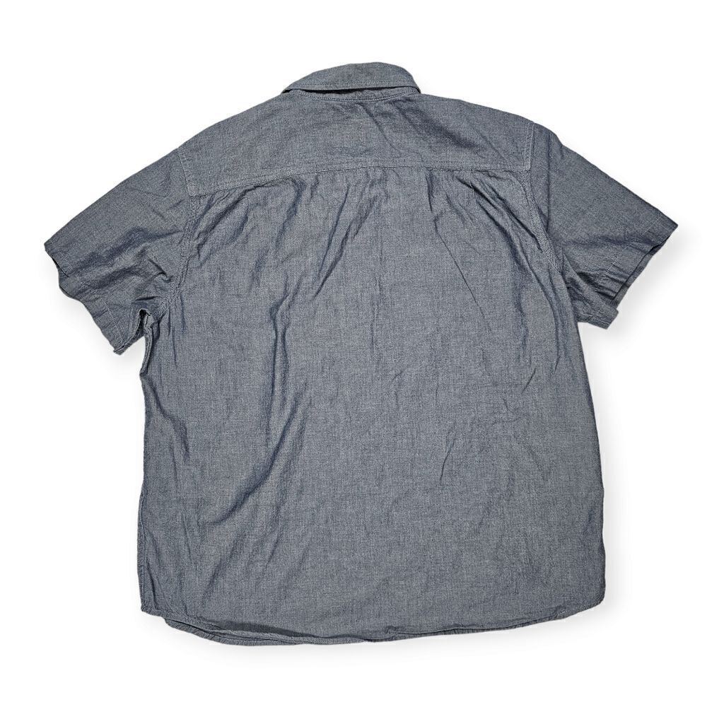 Carhartt Loose Fit Denim Button Down Short Sleeve Shirt Men's Size‎ XL - Picture 2 of 9